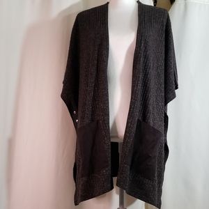 Ribbed Poncho CANDIE'S. Size M